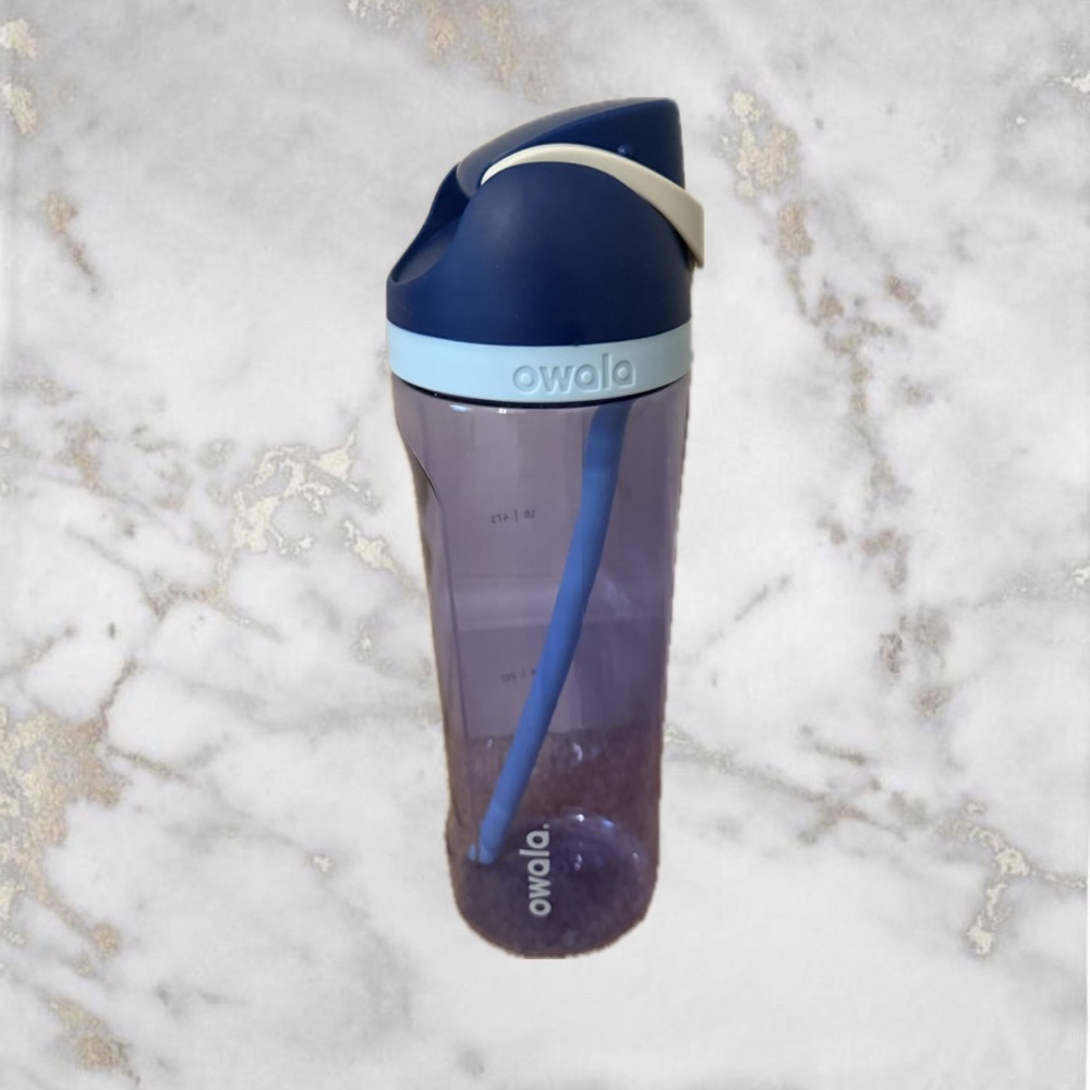 Owala Blue Water Bottle with Straw